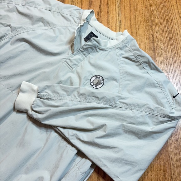 Nike Golf Track Jacket Windbreaker Men's Large Pullover Prairie View 1/4 Button - Picture 1 of 11